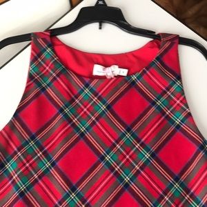 A line plaid dress
